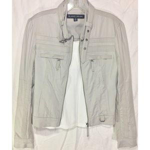 NWOT Gray Motorcycle Jacket by BLANC NOIR Size M